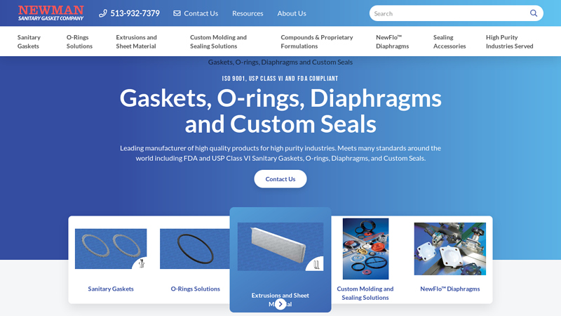 Sanitary Gasket & Seal Manufacturer | Newman Sanitary Gasket