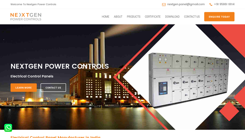 Abbreviation Control Panel, Electrical Control Panel Manufacturer - Nextgen Power Controls