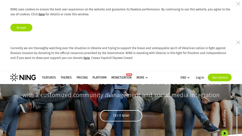 Create your own social network with the best community website builder - NING