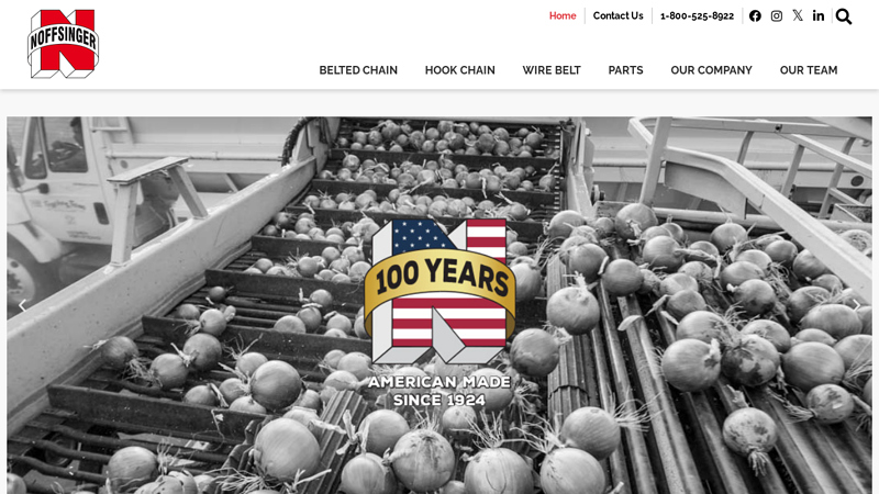 Noffsinger Manufacturing, Inc. | Agriculture Crop Conveyance Parts | U.S.A.