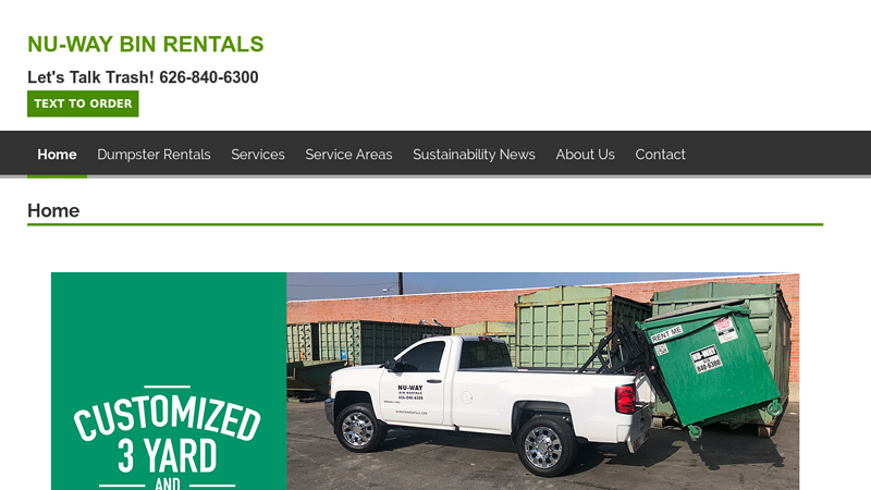 Dumpster Rentals | Nu-Way Bin Rentals & Roll Off Service