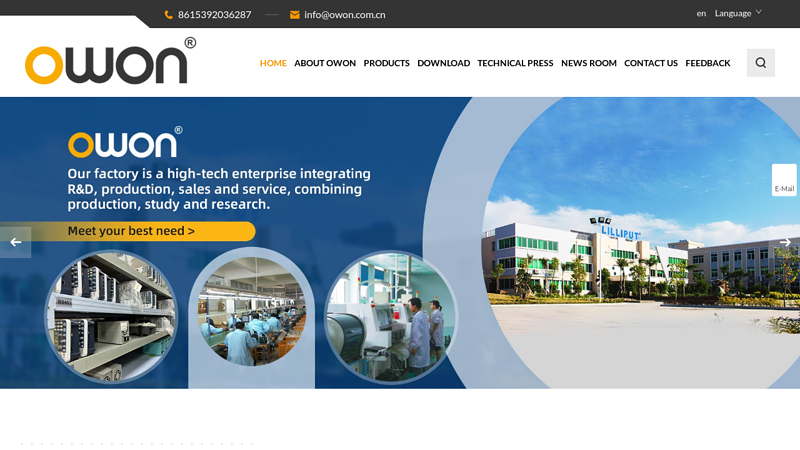 OWON - China Best Digital Oscilloscopes, Waveform Generators, Digital Multimeters Suppliers and Manufacturers - Fujian Lilliput Optoelectronics Technology Co.,Ltd