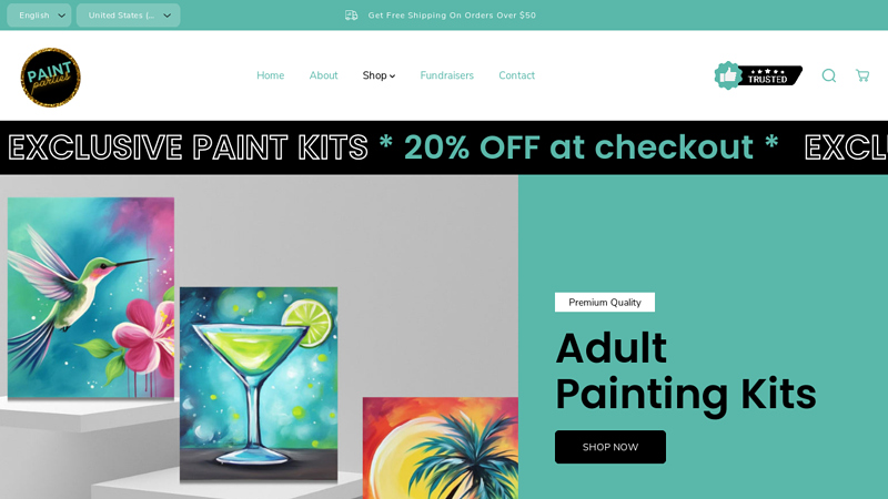 Paint Parties | DIY Paint Kits | Fundraisers | Corporate Gifts