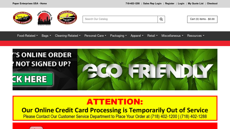 Home - Wholesale Distributor of Food service, Sanitary, Janitorial and Personal Care Products at paperenterprisesusa.com