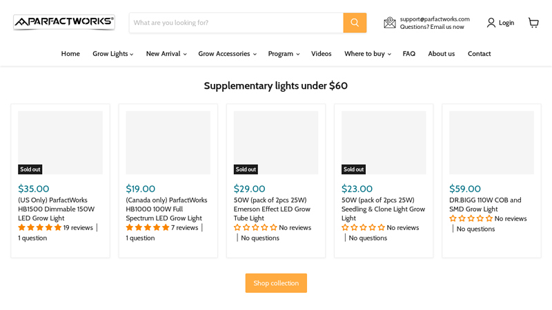 LED Grow Light Manufacturer Direct Sale  PARFACTWORKS