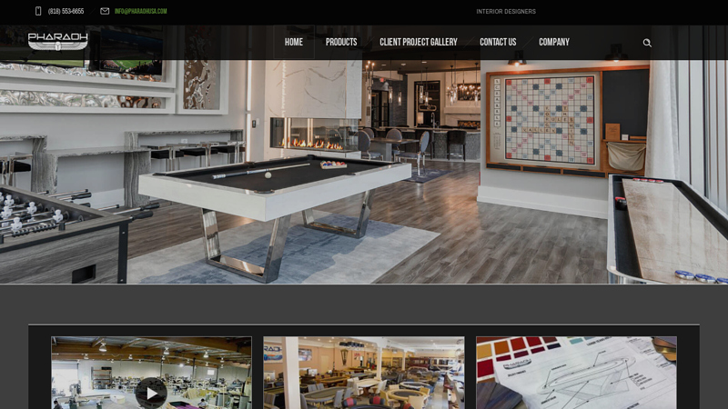 Buy Custom Casino Poker Table, Pool Tables & Chairs - Pharaoh USA