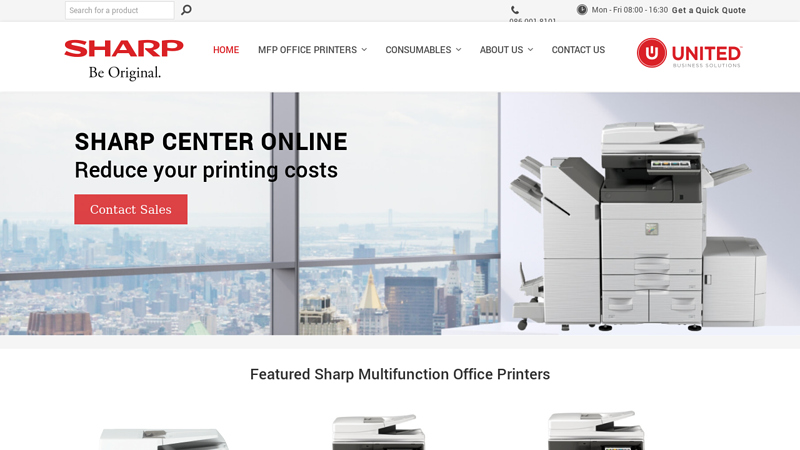 Welcome to Sharp Center Online | Black & White Photocopiers | Colour Photocopiers - Sharp Centre Online
