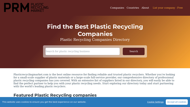 Plasticrecyclingmarket - Find Plastic Recycling Companies