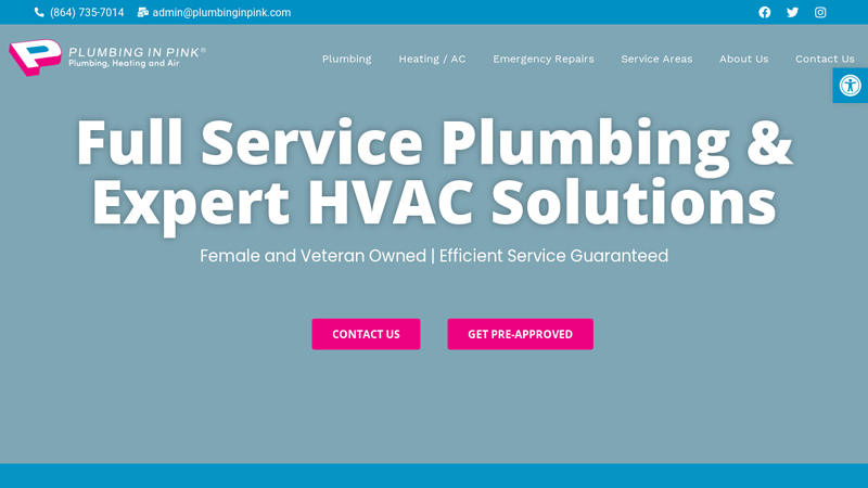 Plumbing In Pink | Expert HVAC & Plumbing Services | Greenville SC | Myrtle Beach SC