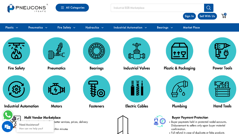 Online Industrial B2B Marketplace - Pneucons