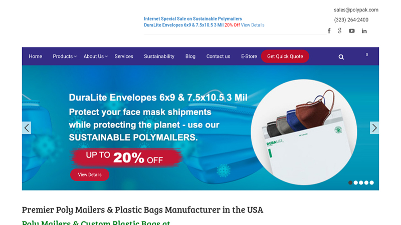 Wholesale Poly Mailers, Custom Plastic Bag Manufacturers USA | PolyPak Packaging