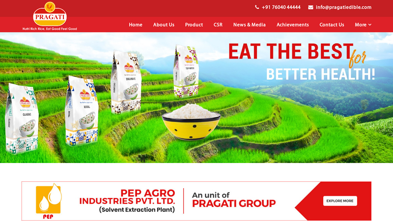 Pragati Rice - Nutri Rich Rice, Eat Good Feel Good
