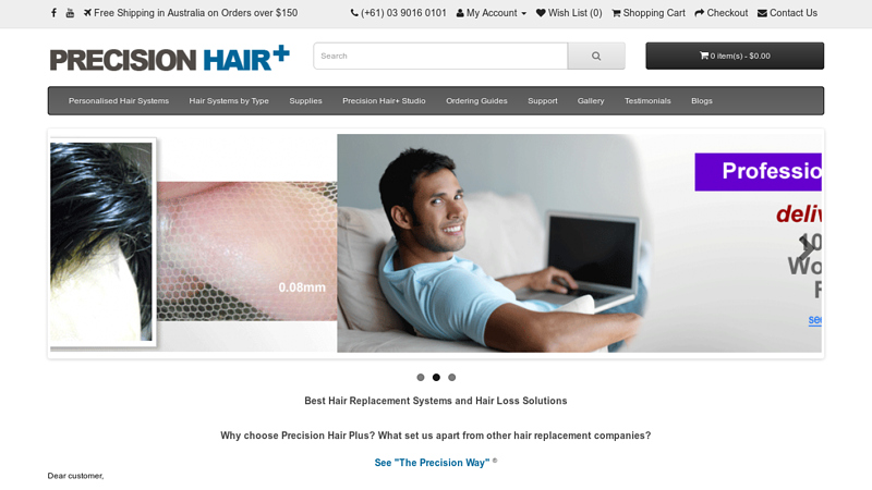 Best Hair Replacement Systems and Hair Loss Solutions - Precision Hair Plus