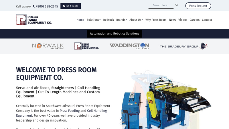 Press Room Equipment: Press Feeding and Coil Handling Equipment