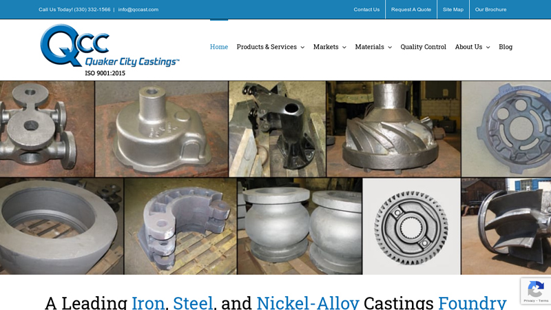 Quaker City Castings | Steel, Iron, & Alloy Castings Foundry