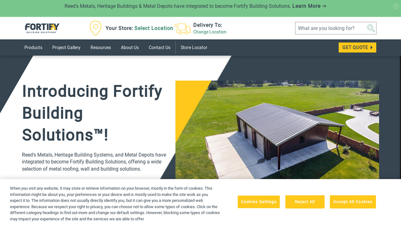 Metal Roofing & Wall Panel Supplier - Pre-Engineered Metal Buildings | Fortify Building Solutions