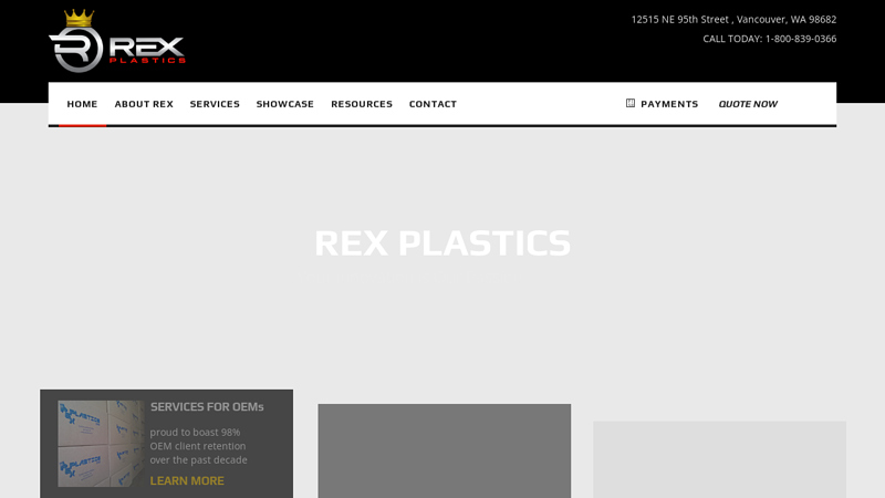 Rex Plastics | Plastic Injection Molding | Vancouver, WA
