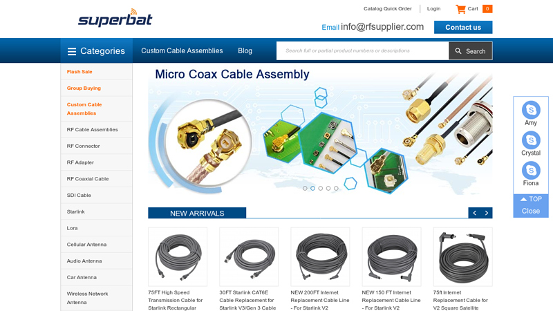RF coaxial connectors,adapters, cable assemblies,aluminum enclosure,3G/GSM/WIFI/GPS antennans | Shenzhen Superbat Electronics Co., Ltd.