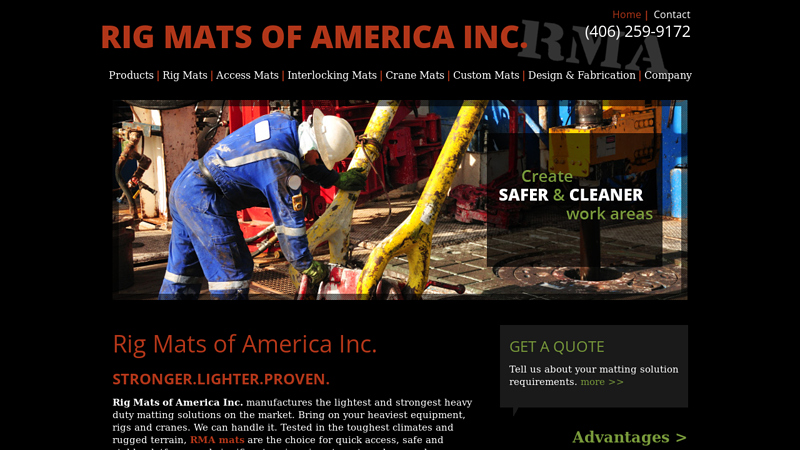 Rig Mats of America | oil field portable roads | RMA | contentment mats | Rig Mats of America Inc.