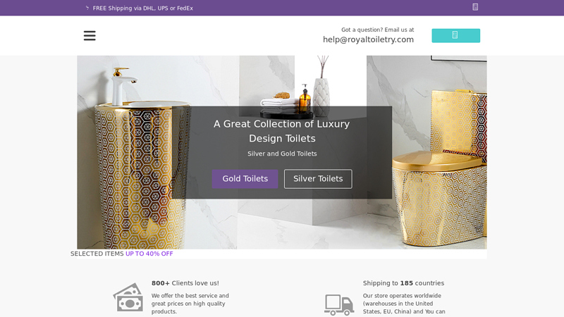 Luxury toilets and bathroom accessories - Royal Toiletry Global