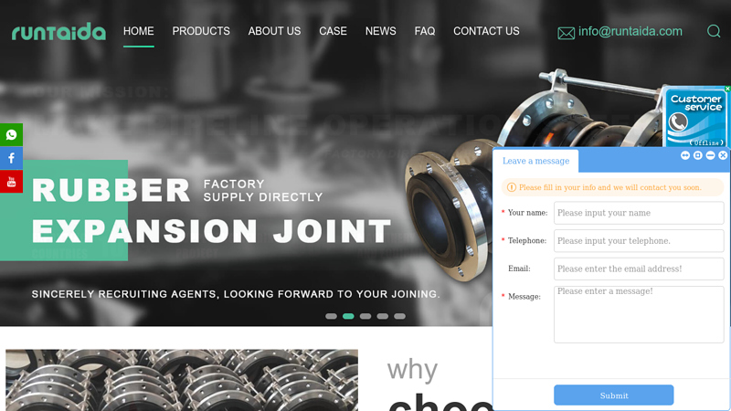 Rubber expansion joint|Rubber joint|Metal bellow expansion joint|Flexible metal hose-Gongyi Runda Pipeline Manufacturing Co., Ltd.