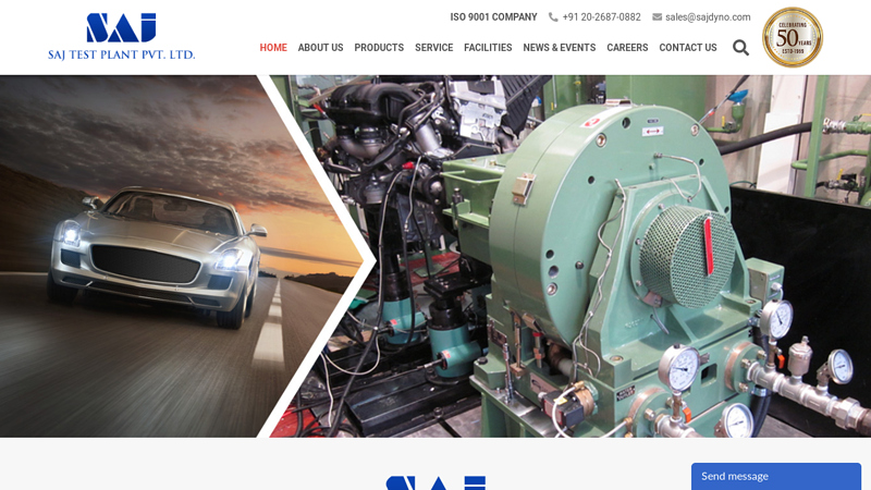 SAJ Dyno - Dynamometers | Engine Test Systems | Test Bed Accessories | Data Acquisition Systems | Customised Test Rigs | Turnkey Projects