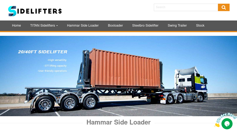 Sidelifters | Side Lifters for Sale | Side Lifter Truck | Container Side Lifter | 20ft 40ft Side Loader Trailer