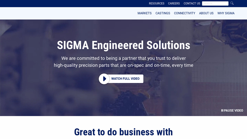 Sigma Engineered Solutions | Sigma Electric | Diverse Connection Needs; Sigma Engineered Solutions | Home