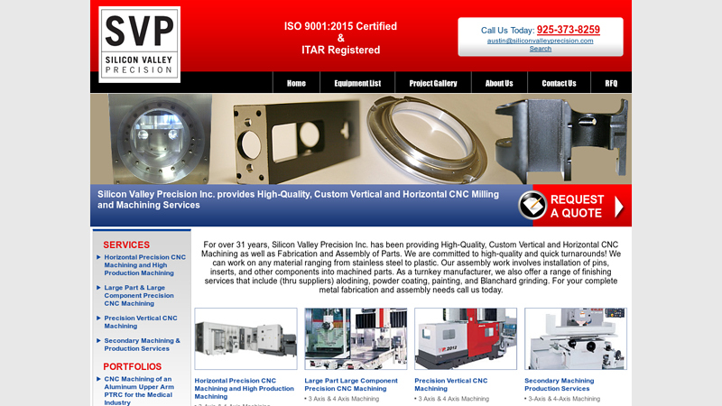 Custom CNC Machining and Turnkey Manufacturer - Livermore, California - Silicon Valley Precision