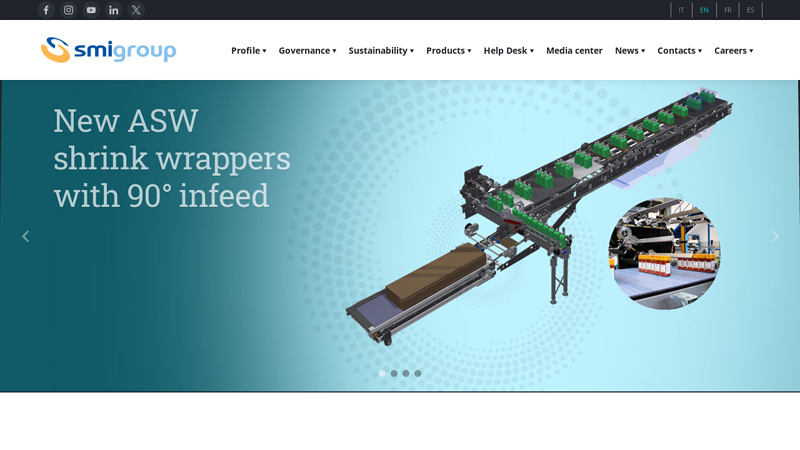 PET blow moulders - Automatic packers - Palletizers - Bottling lines | SMIGROUP