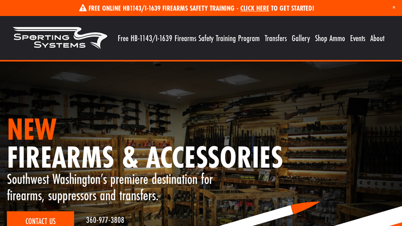 Gun Store Vancouver WA - Firearms - Ammo | Sporting Systems