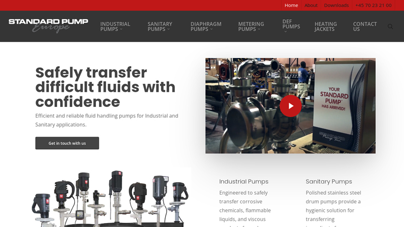 A Global Leader in Sanitary & Industrial Drum Pumps | Standard Pump