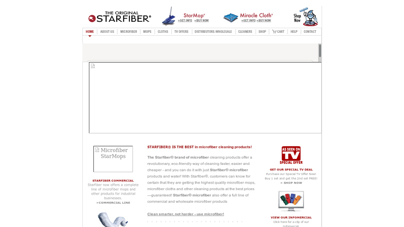 Microfiber mops, microfiber cloths and other microfiber products. Retail, Wholesale and manufacturing.