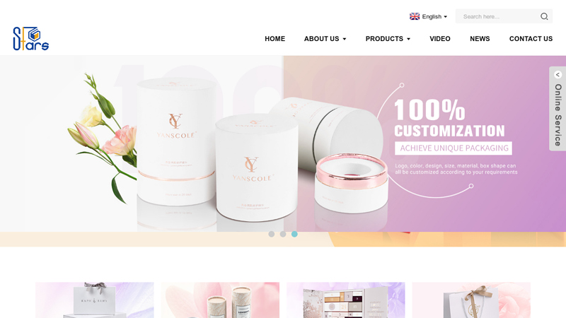 STARS PACKAGING - EXPERT OF PAPER GIFT BOXES, PAPER TUBES, PAPER BAGS