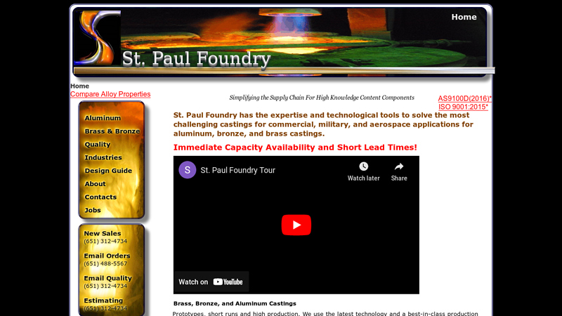 Brass & Aluminum Castings Since 1869