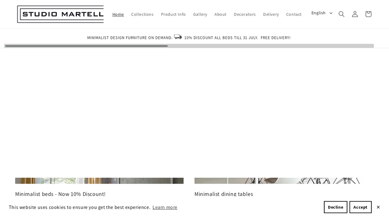Studio Martell - Minimalist design furniture on demand