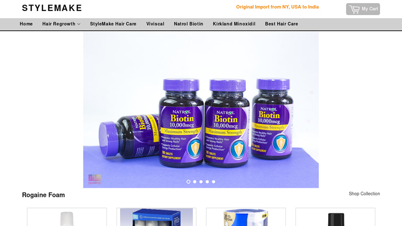 Rogaine India | Rogaine Foam Online | Hair Regrowth Products India C STYLEMAKE