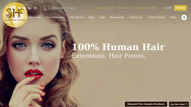 100% Human Hair Extensions, Hair Pieces & Wigs | Super Hair Factory