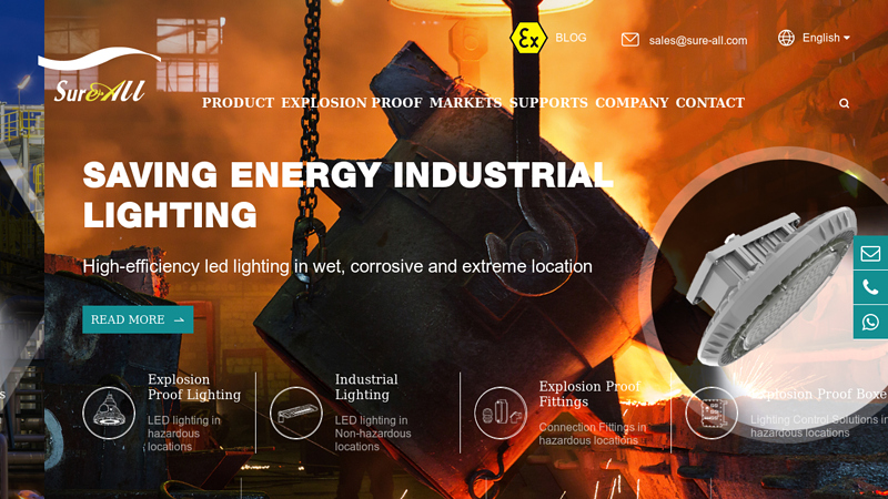 Industrial LED Lighting & Explosion Proof Lamp Supplier/Factory/Manufacturer | SUREALL