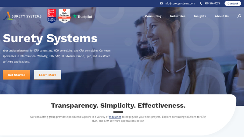 Surety Systems | ERP, HCM & CRM Consultant Solutions