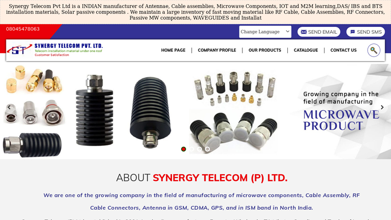 Cable Assembly Manufacturer,RF Cable Connectors Supplier,Exporter from India