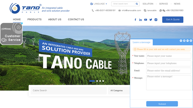 Bare Conductor, Overhead Insulated Cable, Power Cable, Concentric cable