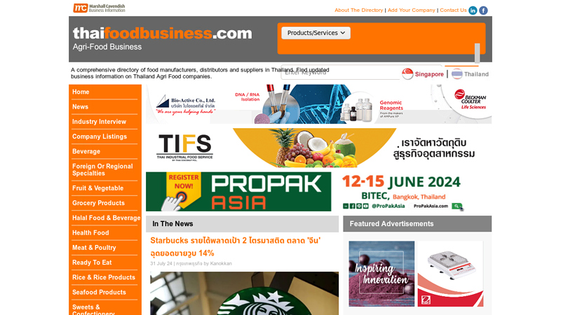 Thailand Food Business Directory