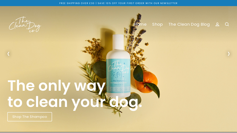 Clean Dog Care for Clean Dogs C thecleandogcompany