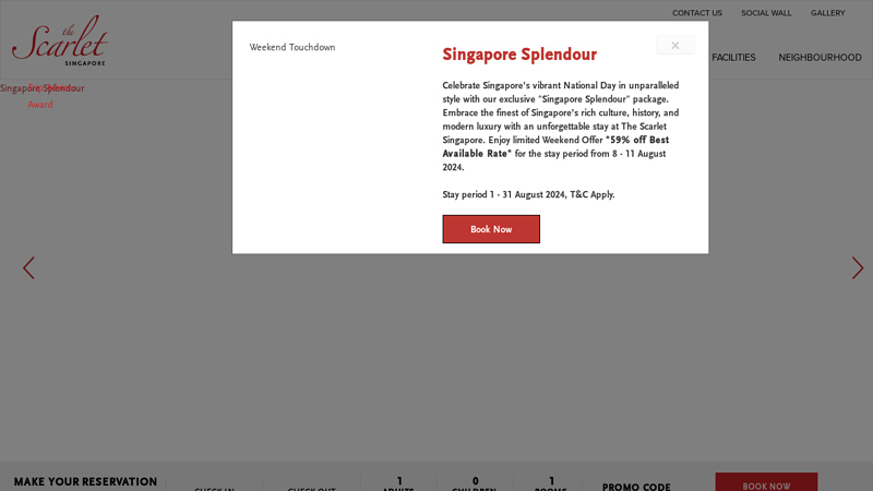 Boutique Hotel Singapore | The Scarlet Singapore