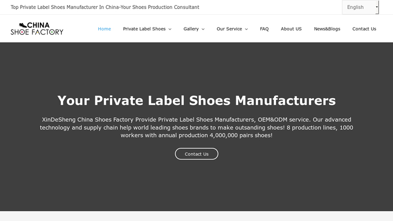 Private Label Shoes Manufacturer & Factory - XinDeSheng
