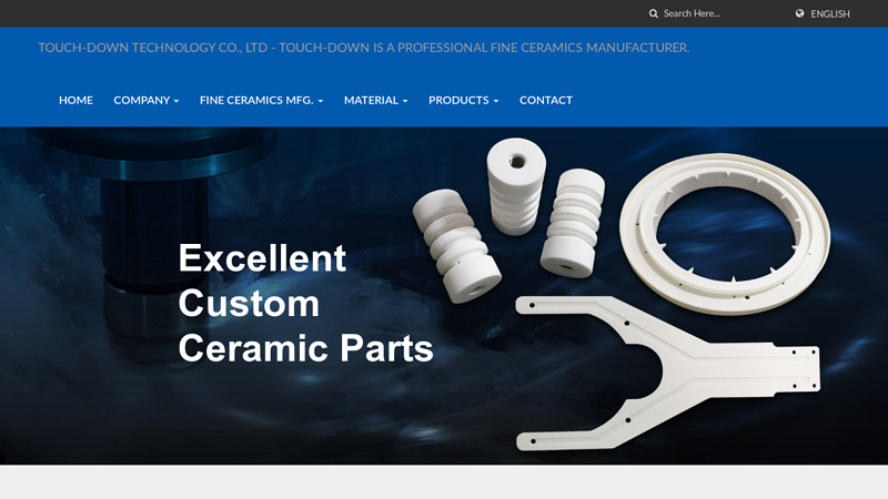 30 Years Of Fine Ceramic Parts Supply. High Purity Ceramic Powder, ISO Process, ID Grinding Machine, CNC Grinder and Disc Polisher - Touch-Down