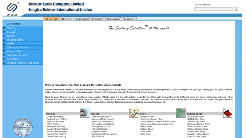 Gland Packing Manufacturer, Gasket Sheet Supplier, Viton Cord Manufacturer China, Sealing Gaskets : UNI-SEALS