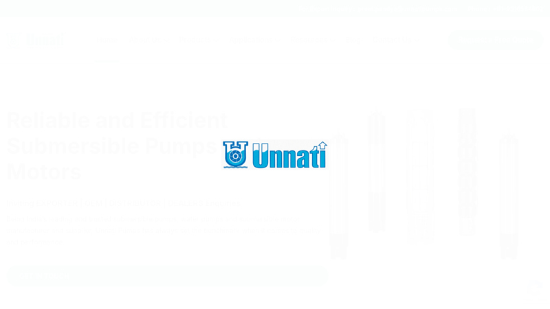 Top Water Pumps & Motors Manufacturer | Unnati Pumps