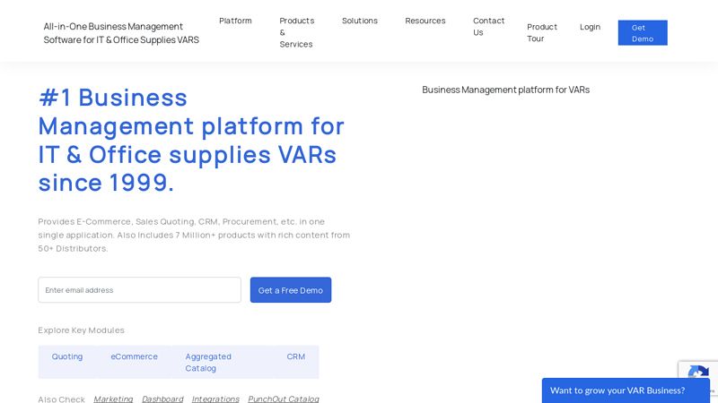 All in One Business Management Platform for IT & Office supplies VARS